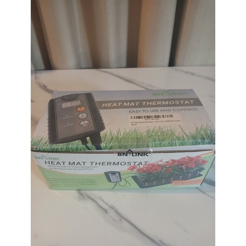 BN-LINK Digital Heat Mat Thermostat Temperature Controller for Plants Pets
